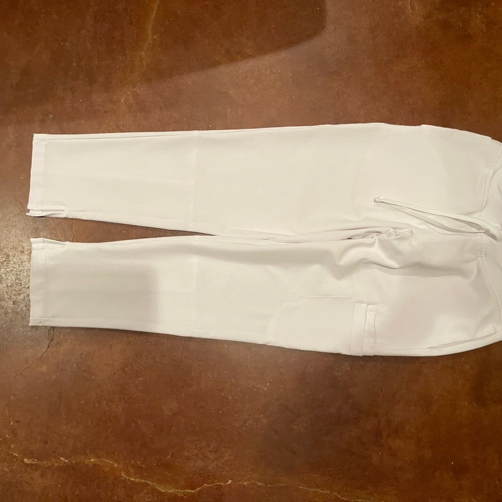 Mandala white scrub pants Size XS-Petite